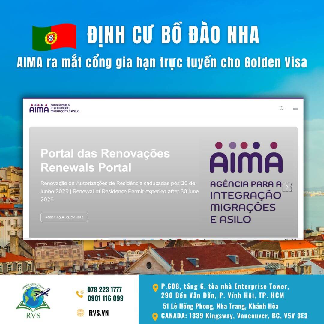 AIMA ra mắt cổng gia hạn trực tuyến dành cho Golden Visa Bồ Đào Nha