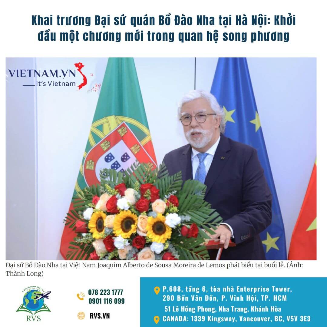 Bồ Đào Nha chính thức khai trương Đại sứ quán tại Hà Nội, Việt Nam